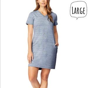 Blue Heathered Casual Dress - one available